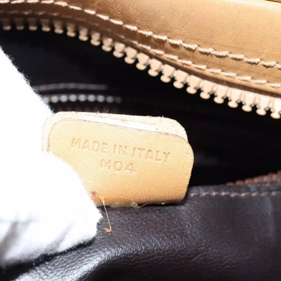 CELINE Macadam Canvas Shoulder Bag Beige Auth - Picture 8 of 16